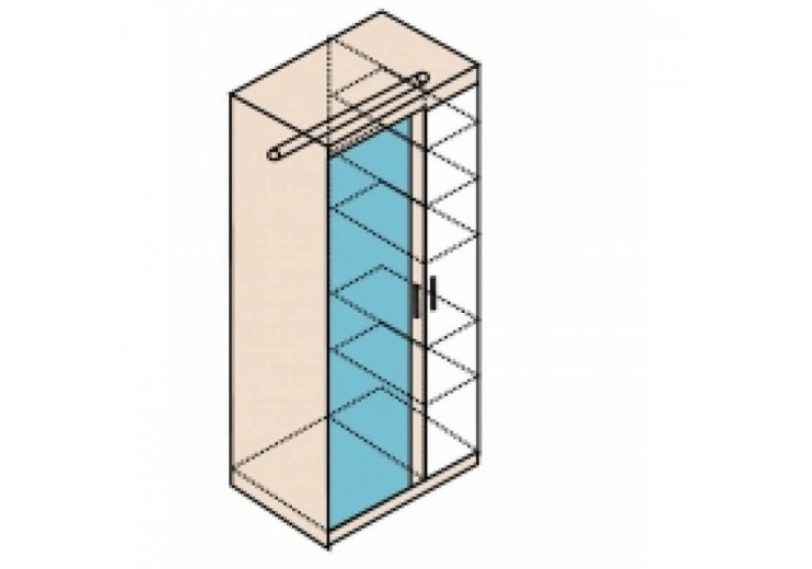 Модульная спальня Ника шкаф Н1 для одежды 