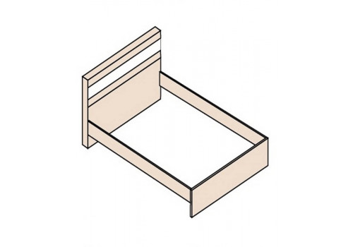 Модульная спальня Ника кровать Н19 БО