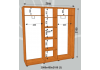  Шкафы купе стандарт, мм: Шир.-2000, глуб.-450, высота-2100 (№3)