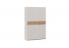 Шкаф-купе с 2 глухими дверями «Оскар Скания» Ручка белая, Кашемир, Дуб тортугга