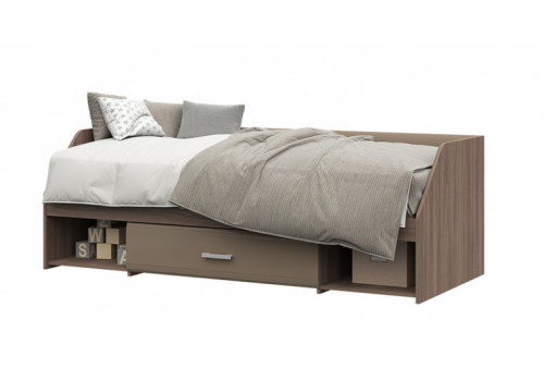 Кровать детская Симба шимо темный - кофе с молоком