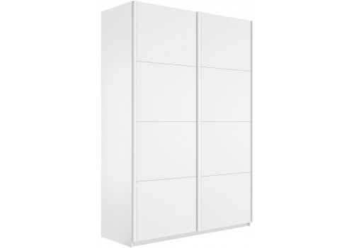 Шкаф-купе Прайм 2-х дверный (ЛДСП) Белый снег